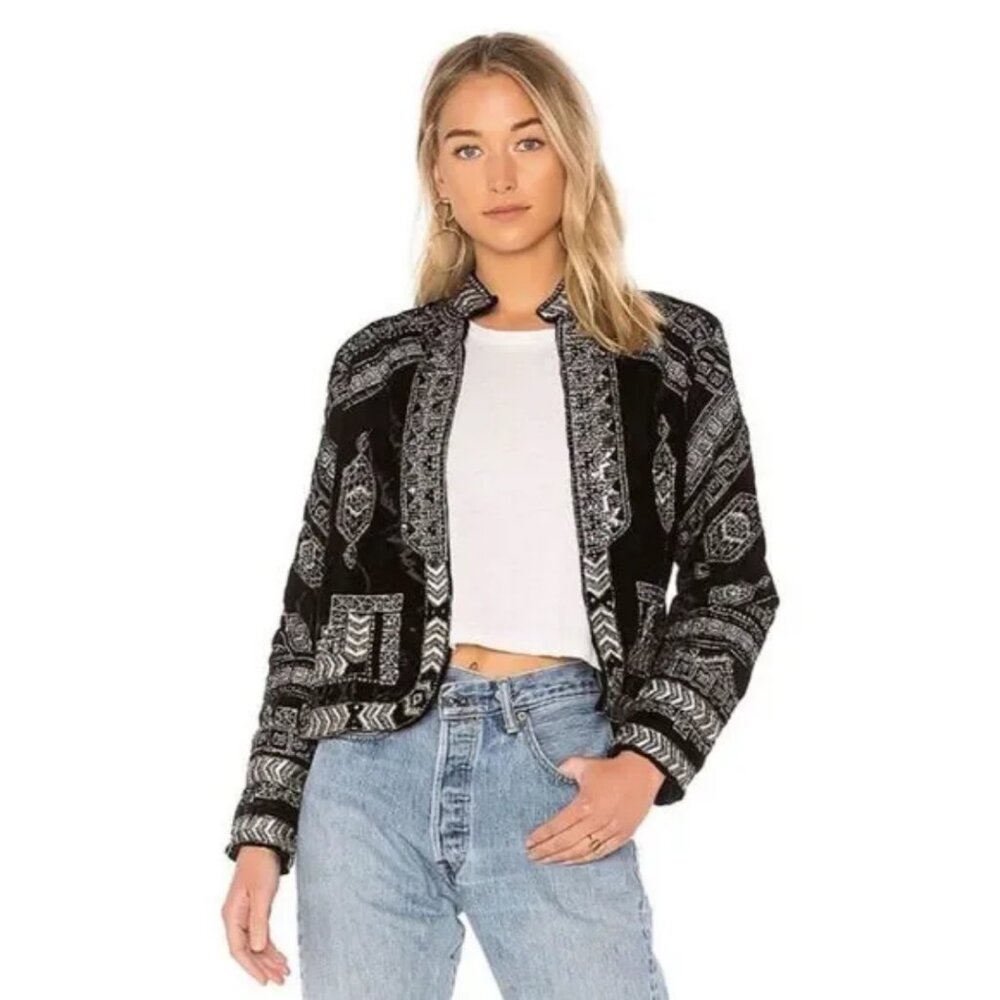 Raga Beaded Velvet Jacket